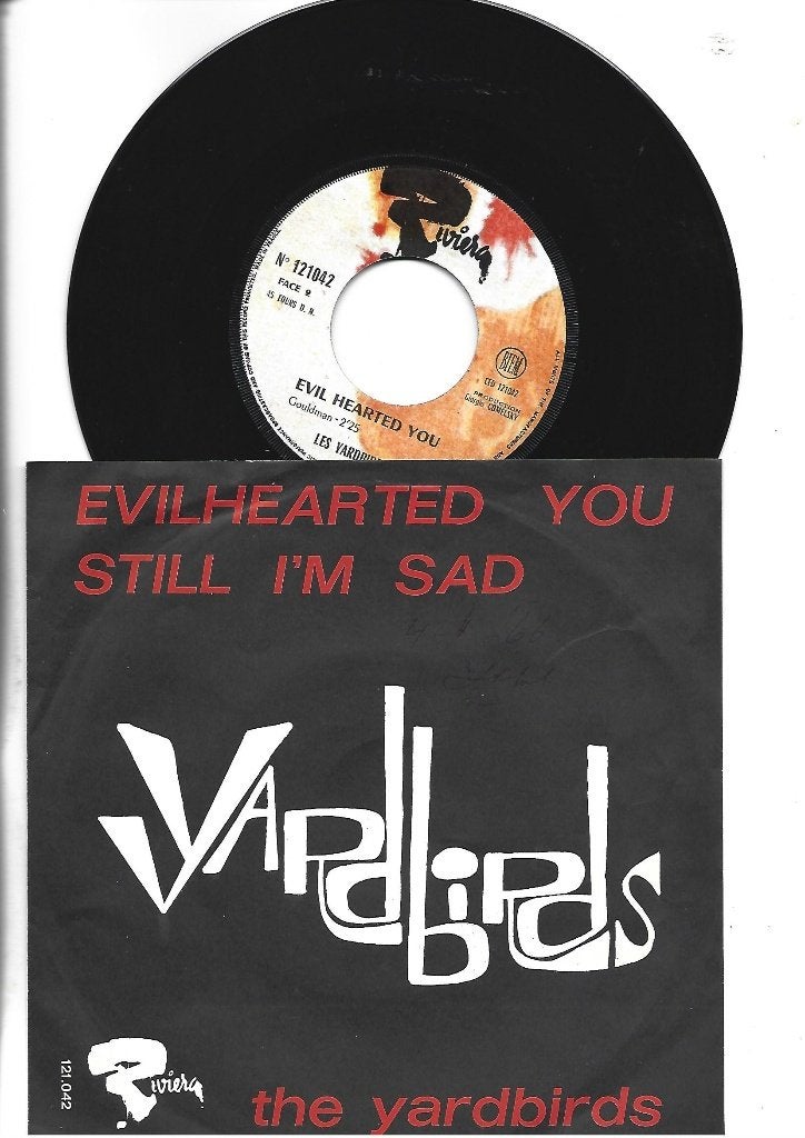 THE YARDBIRDS SINGLE 7" EVIL HEARTED YOU 1965, Cd's en Dvd's, Vinyl Singles, 7 inch, Ophalen of Verzenden, Pop, Overige typen