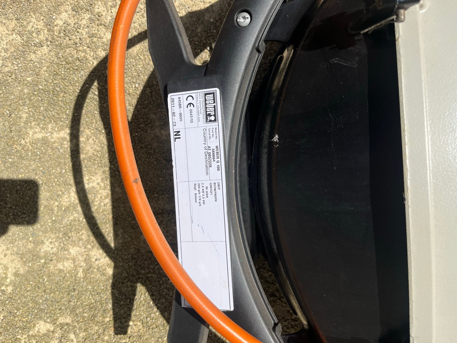 Weber Q1000 gasbarbecue met hoes, Ophalen of Verzenden, Gebruikt