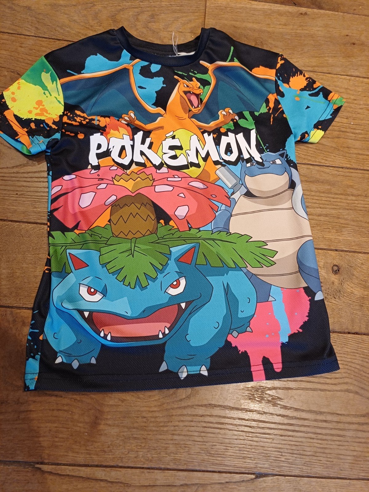 Pokemon T-shirt  kinderen - Charizard, Blastoise, Venusau, Ophalen of Verzenden, Gebruikt, Pokemon, Jongen of Meisje
