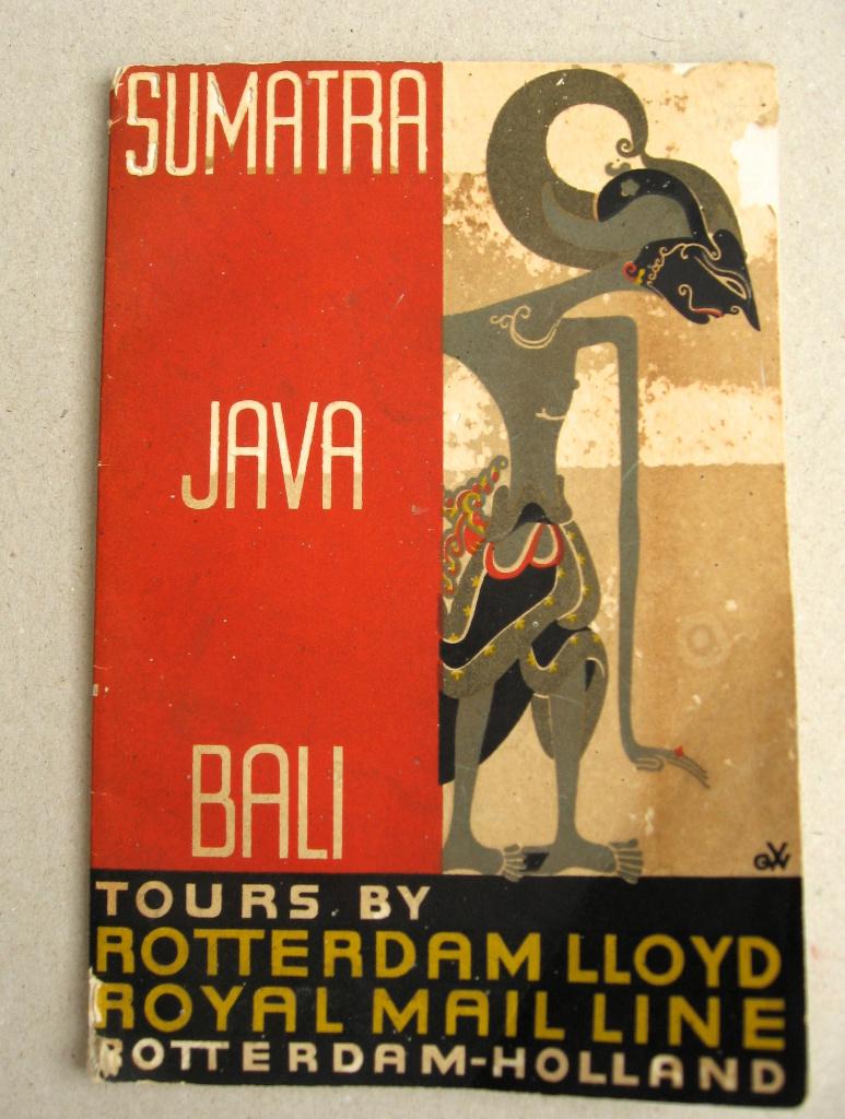 Cruisegids Rotterdam Royal Mail Line Java Bali Sumatra 1932, Ophalen of Verzenden, Gebruikt, Motorboot, Boek of Tijdschrift