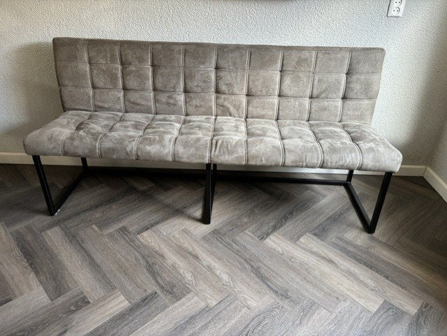 Eetbank 180 cm met eetkamerstoelen Star Collection Zola, Huis en Inrichting, Stoelen, Ophalen, Drie, Zo goed als nieuw, Stof