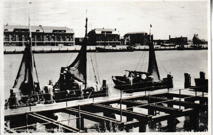 SCHEVENINGEN - BUITENHAVEN, Ophalen of Verzenden, 1940 tot 1960, Gelopen, Zuid-Holland
