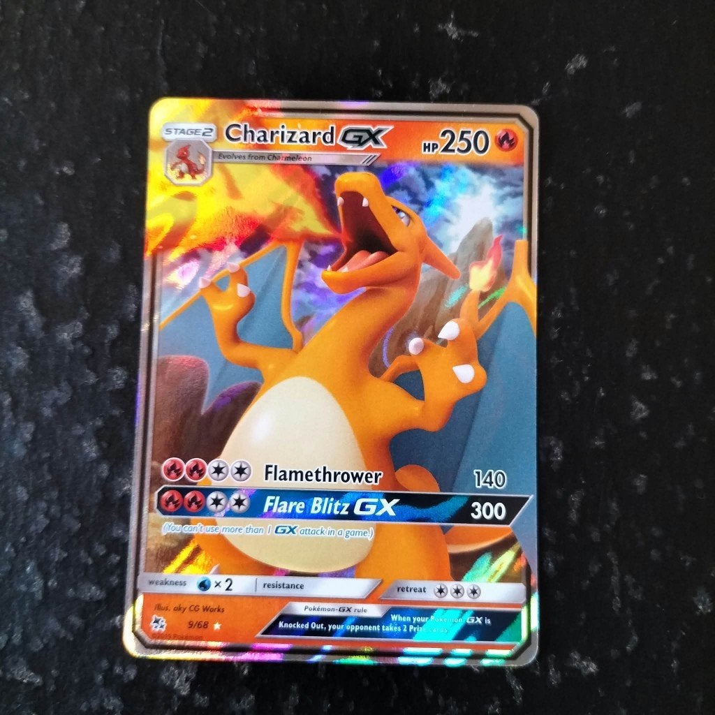 charizard gx, Ophalen of Verzenden, Zo goed als nieuw, Losse kaart, Foil