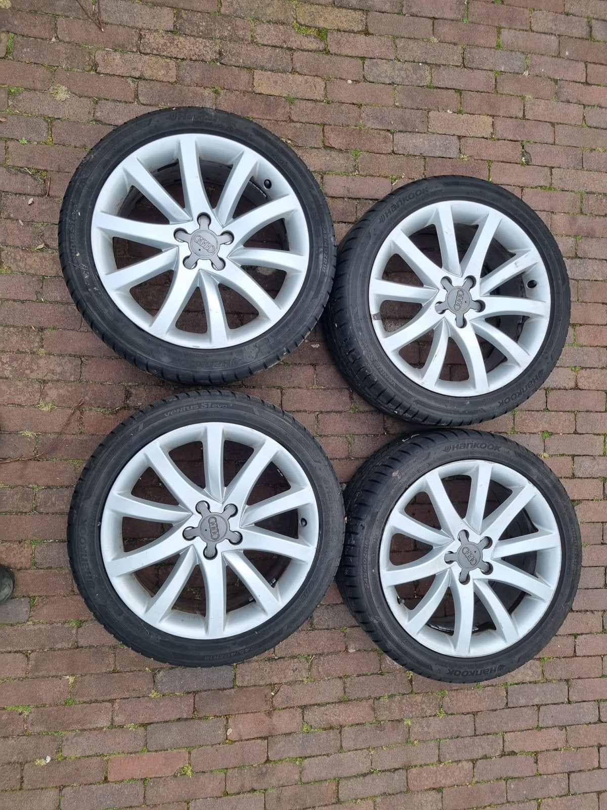 Audi 18” velgen met Hankook Ventus S1 Evo3 banden 225/40R18, Auto-onderdelen, Banden en Velgen, Ophalen, 18 inch, Gebruikt, Banden en Velgen