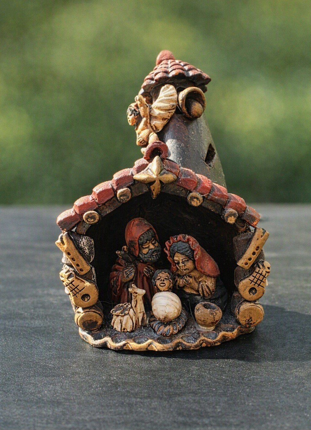 Kerststal beeldje - Handgemaakt in Peru, Ophalen of Verzenden