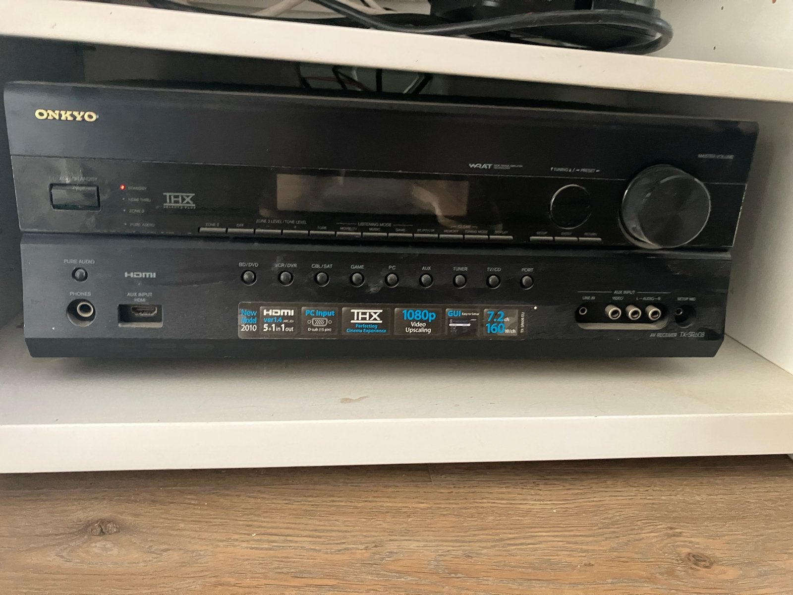 Onkyo TX-SR608 AV inc 4x Cantos speakers en subw, Audio, Tv en Foto, Versterkers en Receivers, Ophalen, Gebruikt, 120 watt of meer