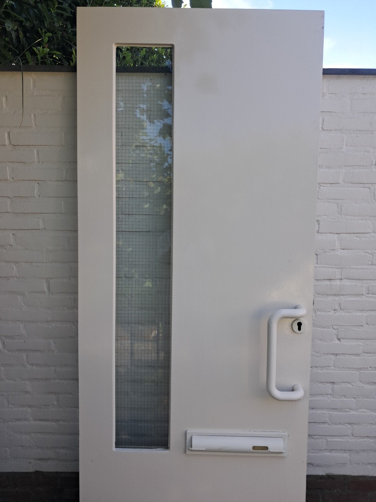 Houten Voordeur, Doe-het-zelf en Verbouw, Deuren en Horren, Ophalen, Gebruikt, 80 tot 100 cm, Buitendeur
