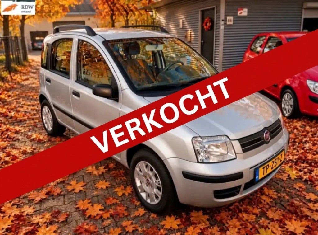 Fiat Panda 1.2 44KW 60PK 2008 APK 08-2027! 90DKM!!, Voorwielaandrijving, Stof, 400 kg, Bedrijf
