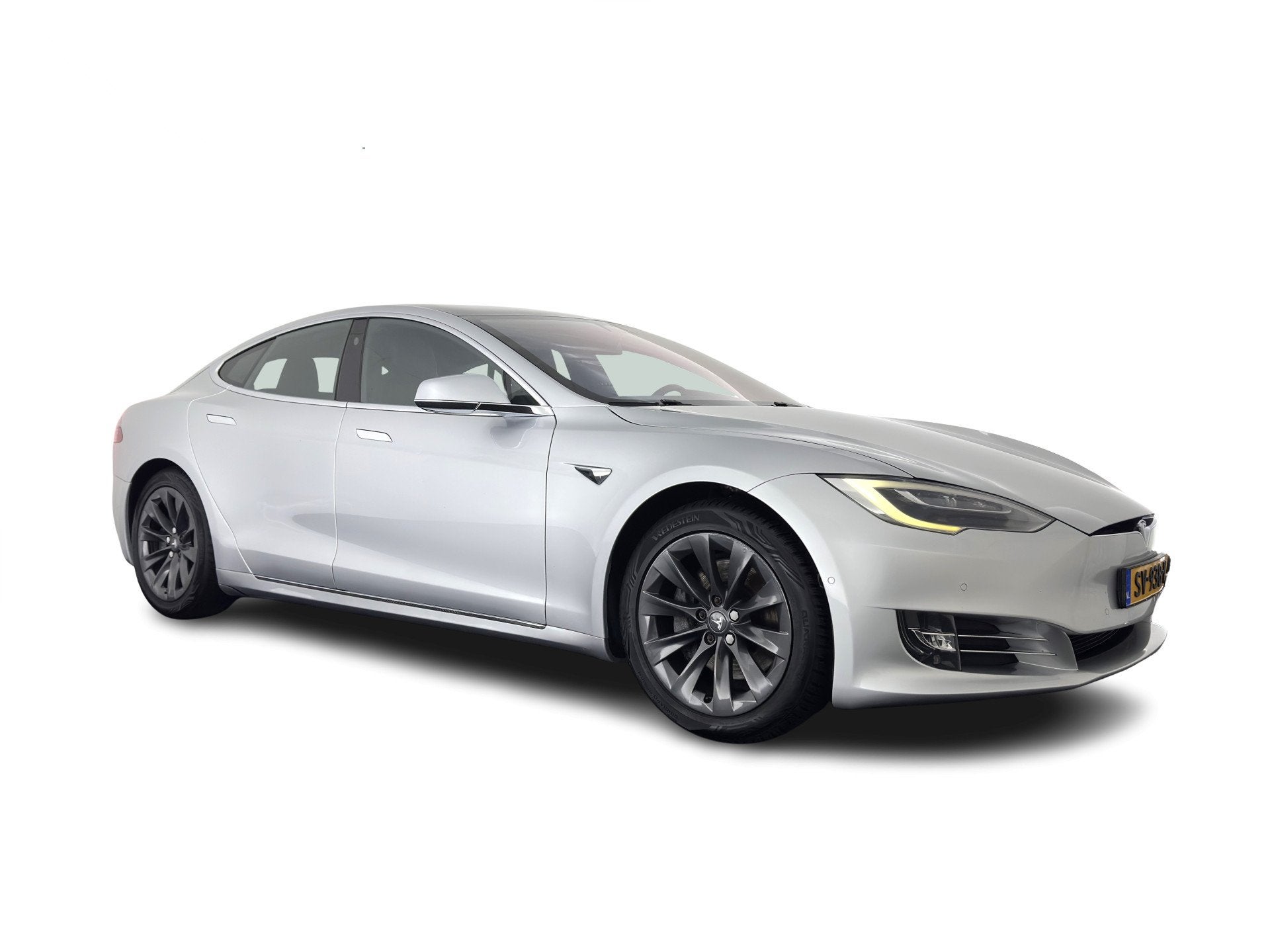 Tesla Model S 75D Base [3-Fase-17kW] {SoH-87%} (INCL.BTW) Au, Auto's, Gebruikt, Zwart, Automatische klimaatregeling, 264 min