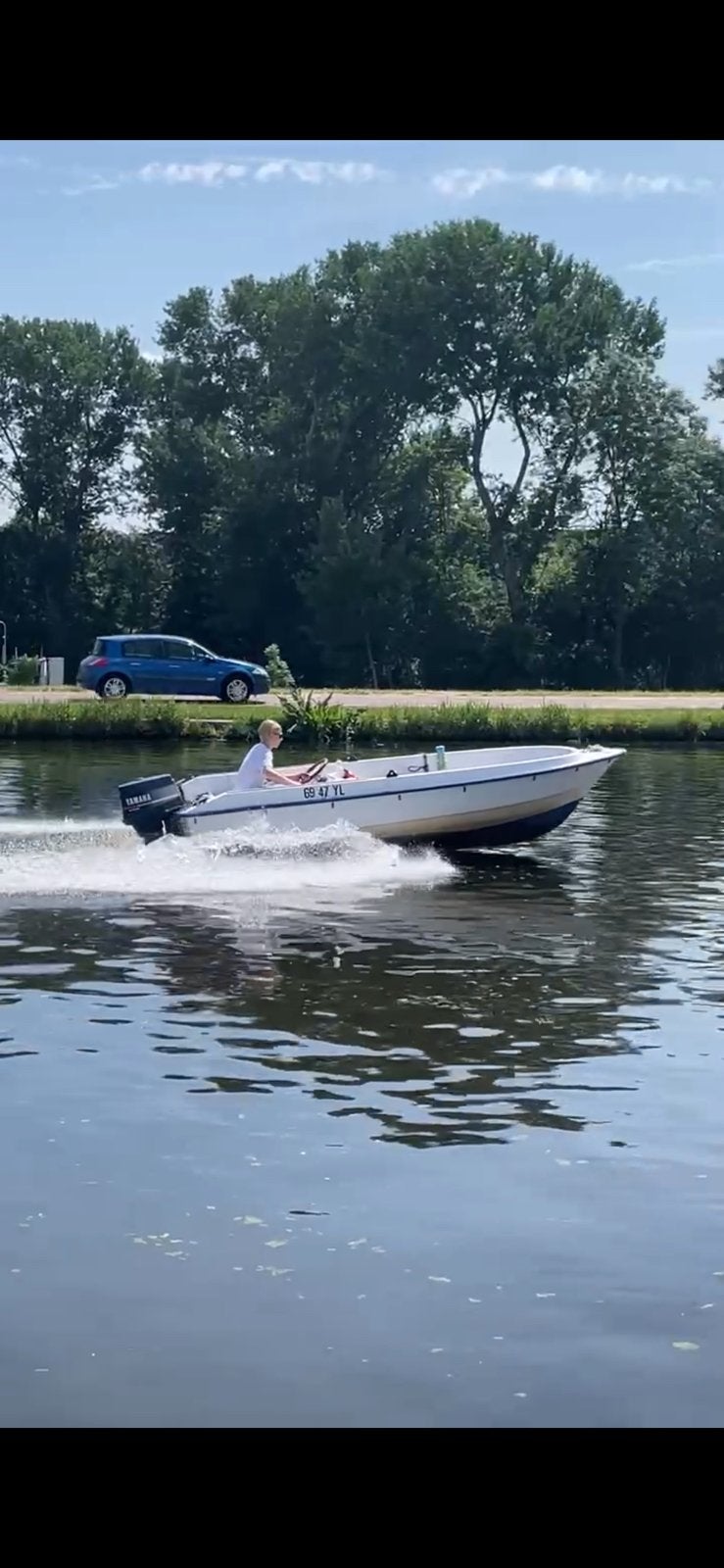 Console boot inclusief motor &trailer, Watersport en Boten, Ophalen of Verzenden, Zo goed als nieuw, Buitenboordmotor, Elektrische start