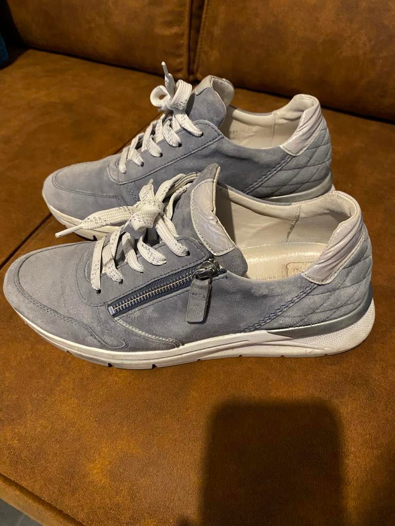 Gabor suède sneakers met rits - Maat 6,5 (40), Blauw, Ophalen of Verzenden, Sneakers of Gympen, Zo goed als nieuw