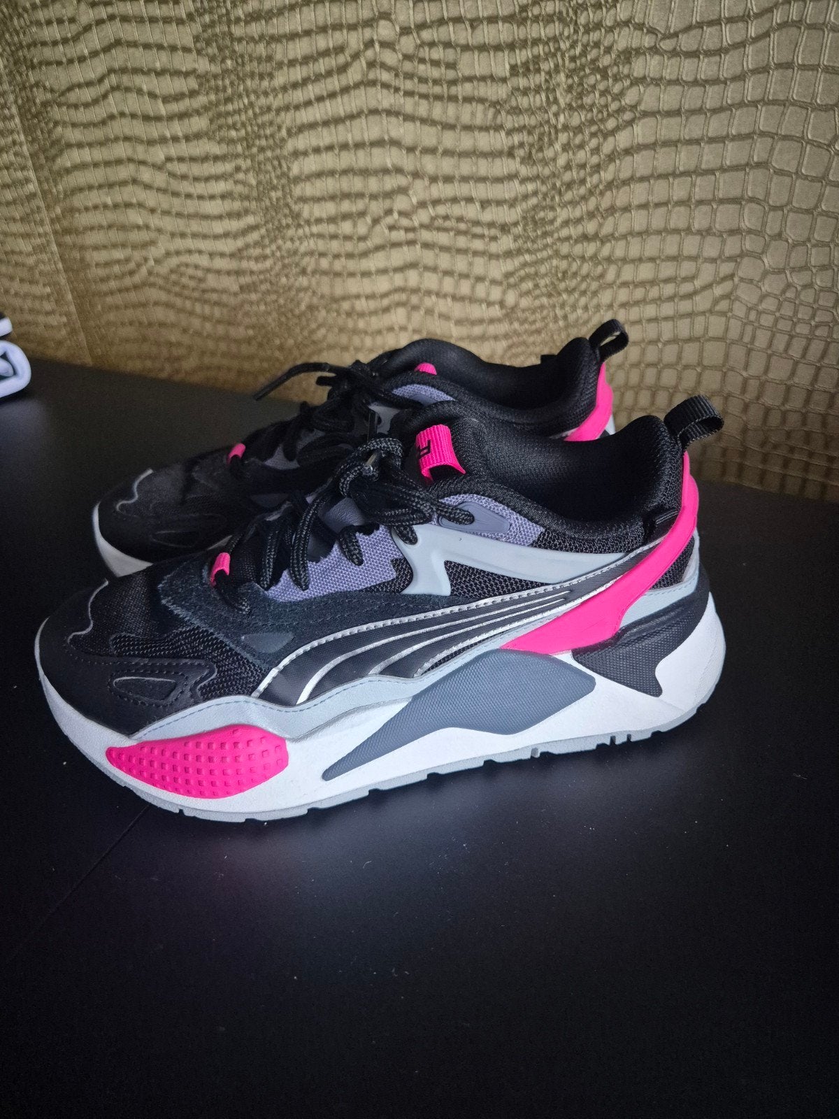 Puma RS-X sneakers zwart/roze - Maat 37.5, Puma, Zwart, Ophalen of Verzenden, Sneakers of Gympen