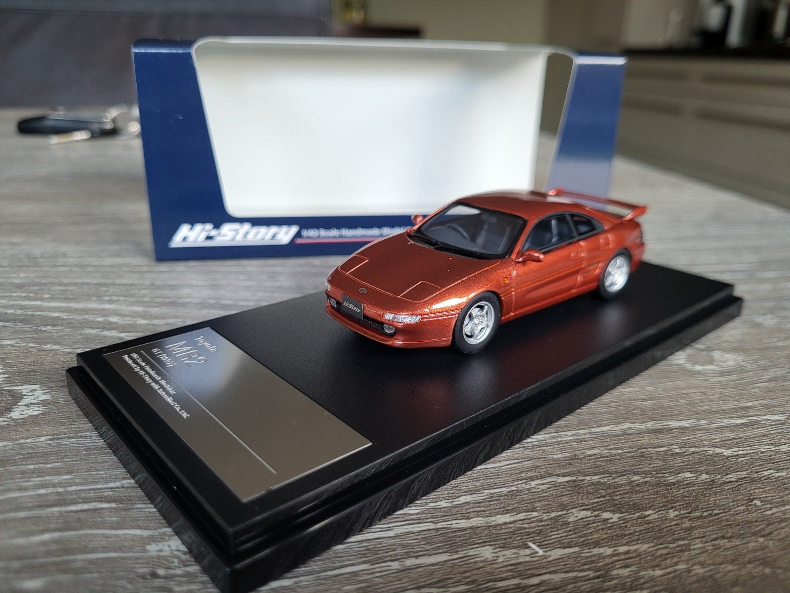 Toyota MR2 GT 1997 schaal 1:43, Ophalen of Verzenden, Zo goed als nieuw, Auto, Overige merken