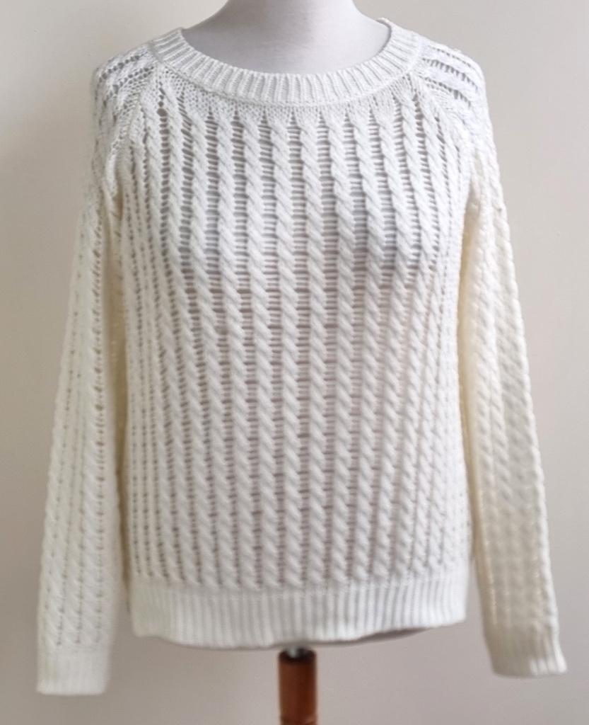 Clockhouse losgebreide witte trui mt. XL, Kleding | Dames, Truien en Vesten, Wit, Maat 46/48 (XL) of groter, Ophalen of Verzenden