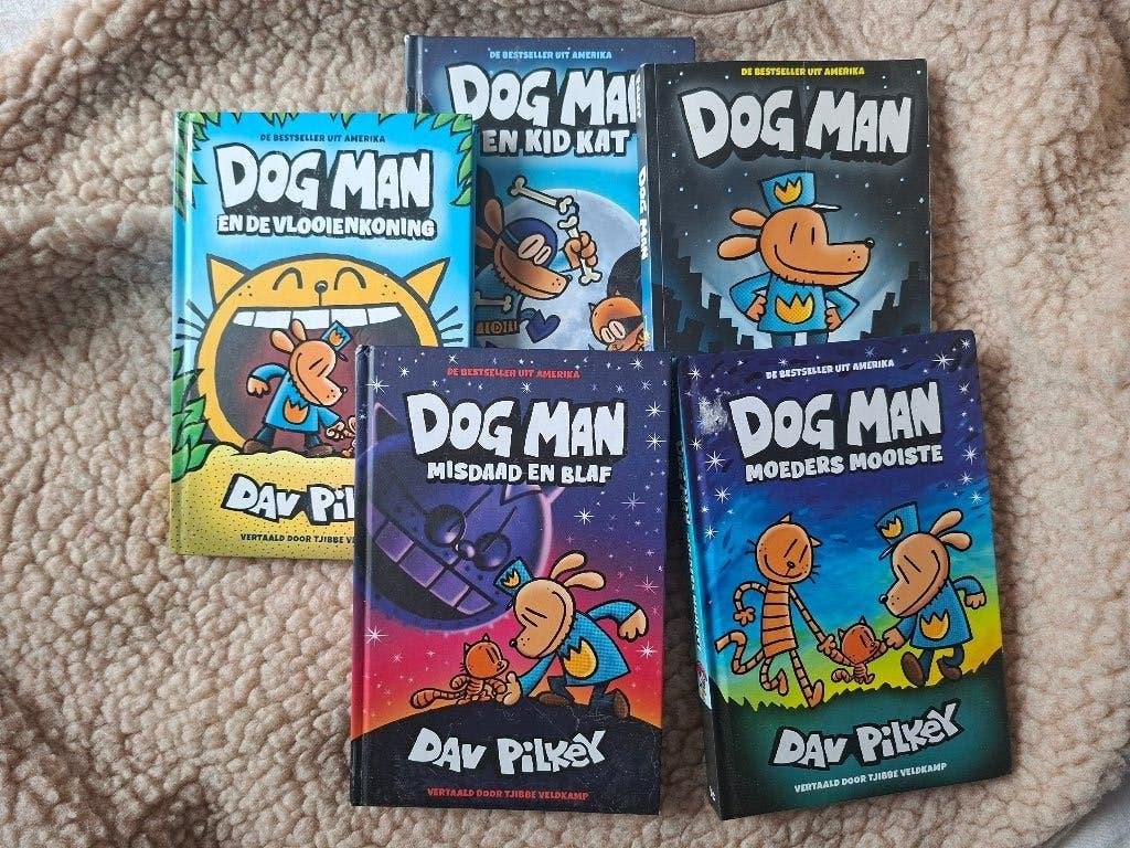 Dog Man Boekenreeks - 5 delen, Fictie algemeen, Ophalen of Verzenden, Zo goed als nieuw, Dav Pilkey