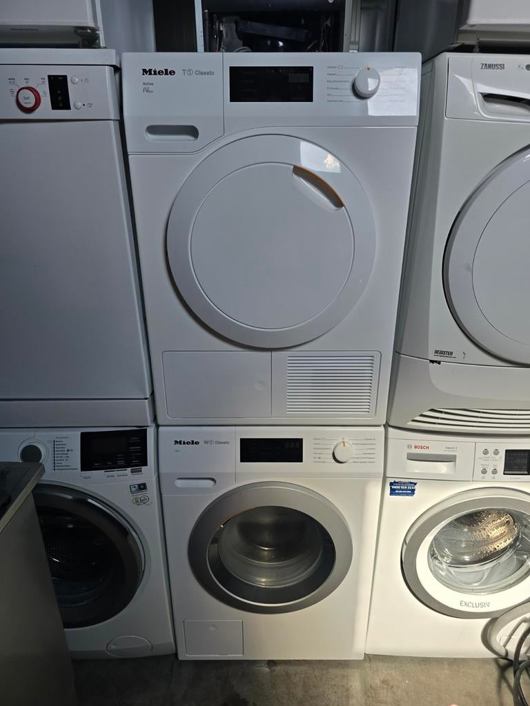 Prachtige Miele was- en droogset! 7KG! Garantie! Witgood 🚚✅, Miele, 8 tot 10 kg, Miele, Ophalen of Verzenden