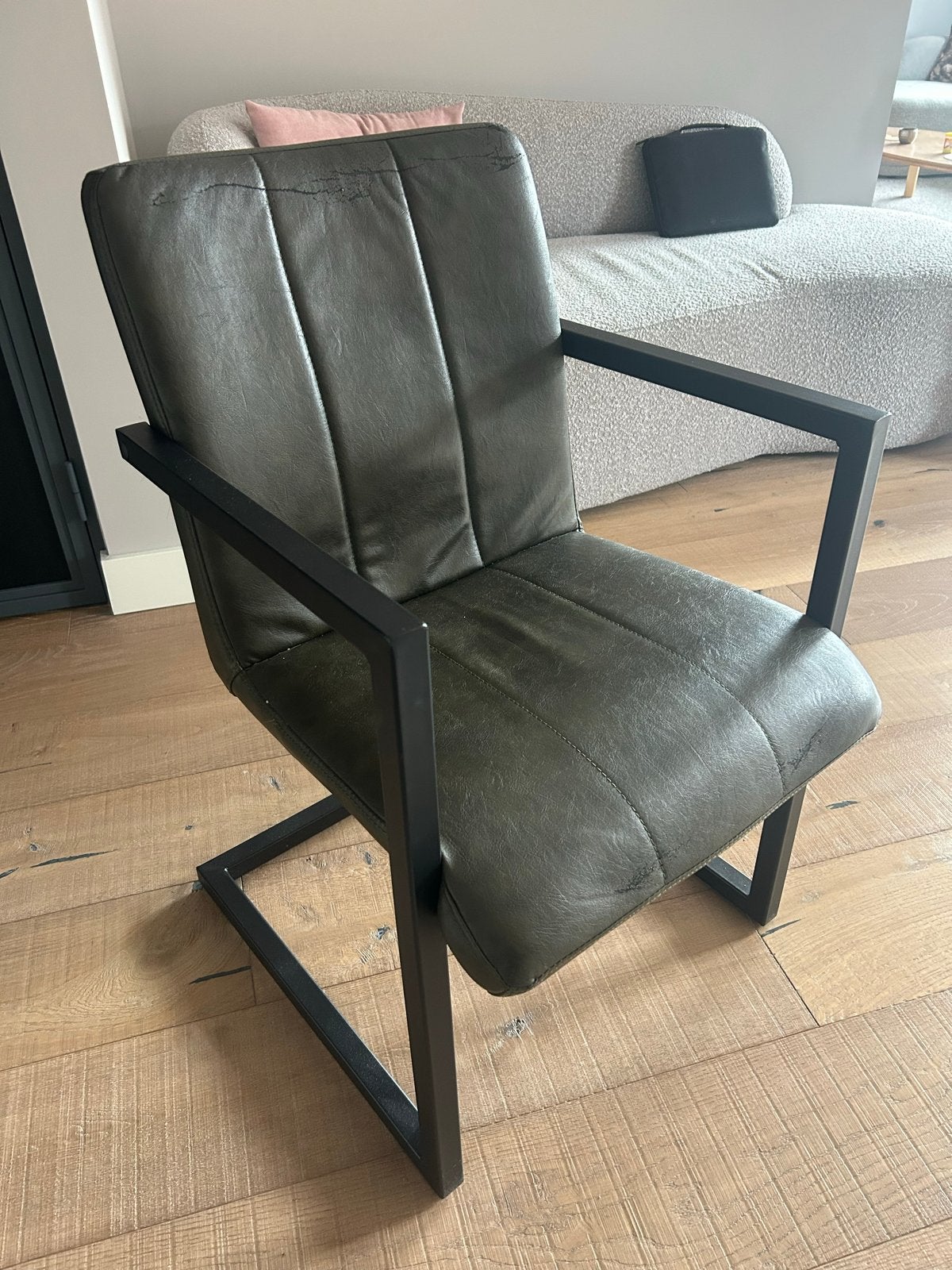 6x Eetkamerstoel met armleuningen, Ophalen, Overige materialen, Gebruikt, Overige kleuren