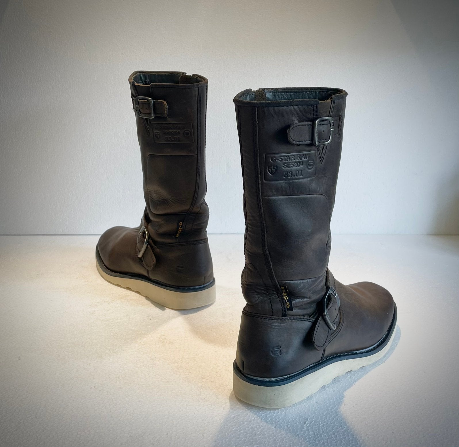 G Star Raw design stoere laarzen leder bruin 37 (UK 4), Kleding | Dames, Schoenen, Ophalen of Verzenden, Bruin, Lage of Enkellaarzen