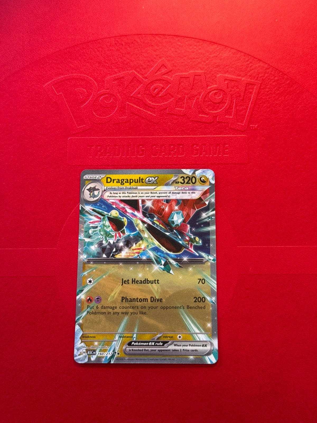 Dragapult EX #160/217, Hobby en Vrije tijd, Verzamelkaartspellen | Pokémon, Ophalen of Verzenden, Zo goed als nieuw, Losse kaart