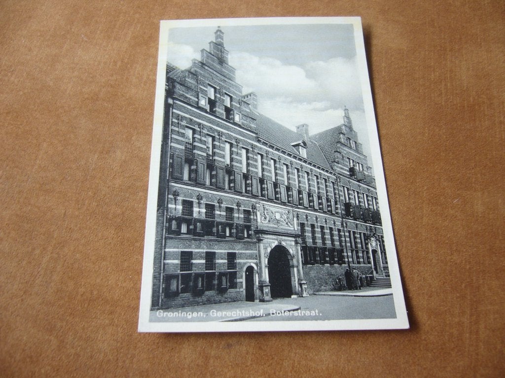 GRONINGEN  =  GERECHTSHOF - BOTERSTRAAT, Ophalen of Verzenden, 1940 tot 1960, Ongelopen, Groningen