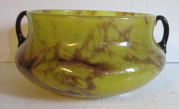 schitterende art deco glaspasta fruitcoup Schneider 37, Verzenden