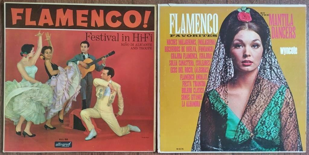 2x LP Flamenco Niño Di Alicante And Troupe Mantila Dancers, Gebruikt, Originele persing, Ophalen of Verzenden, 12 inch