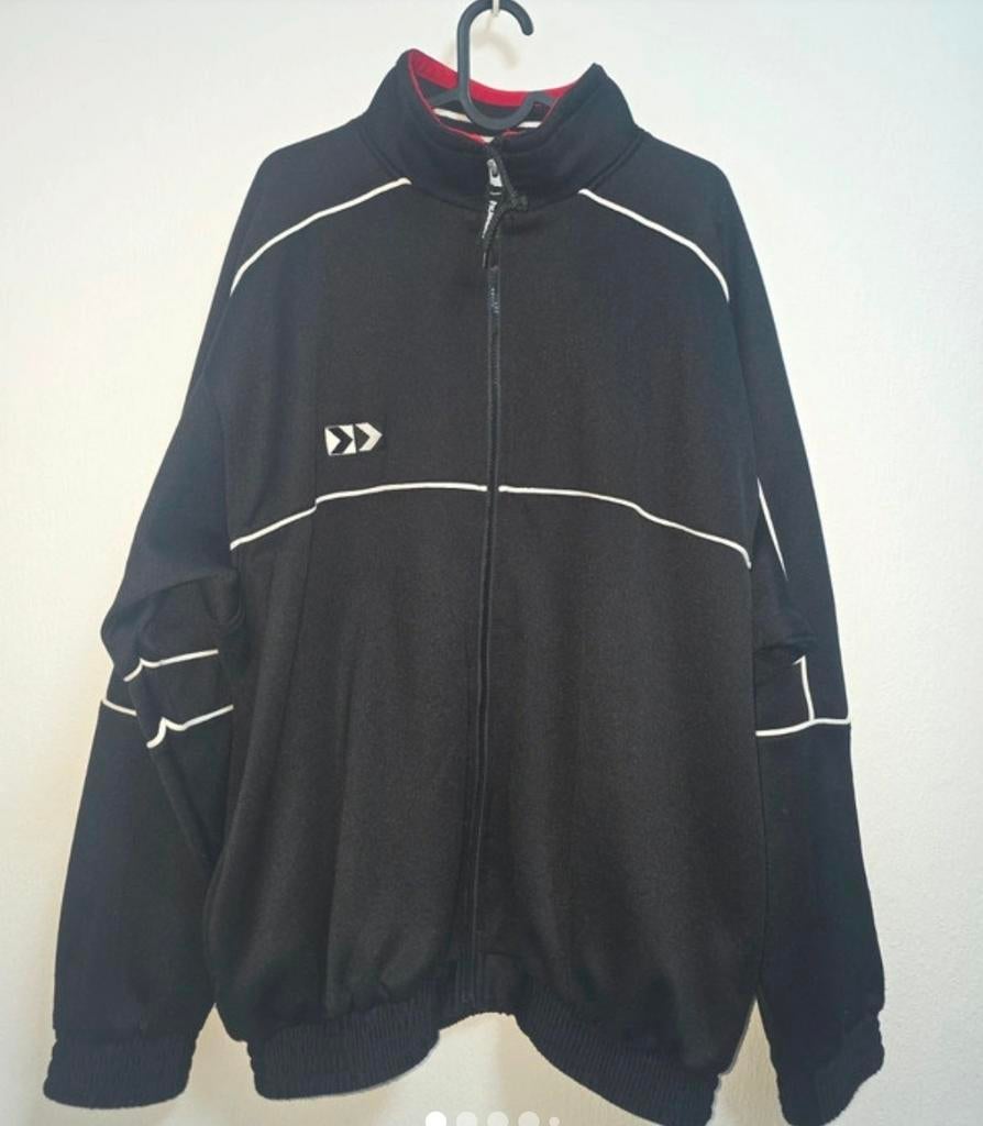 Hummel sportvest / trainingsjack zwart wit XL, Ophalen of Verzenden