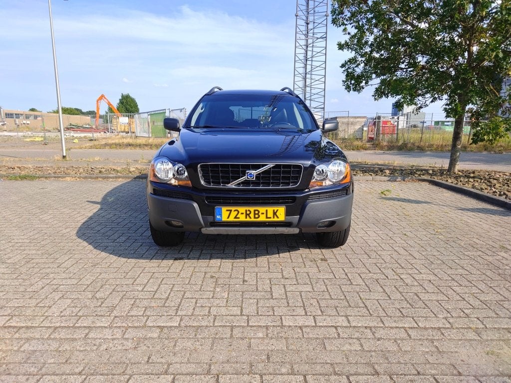 Volvo XC90 2.5 T Geartronic 2005 Zwart, Zwart, 7 stoelen, Vierwielaandrijving, Automatische klimaatregeling
