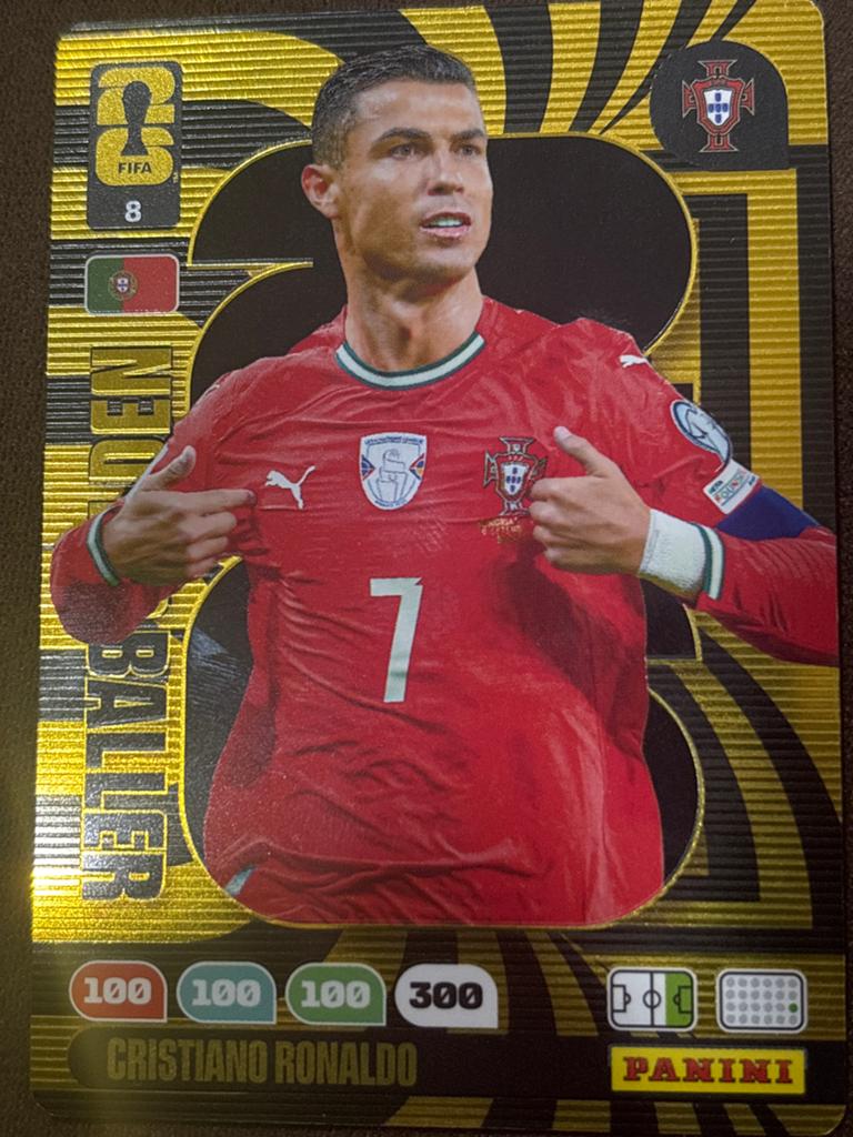 Panini Cristiano Ronaldo Gouden Kaart FIFA World Cup 2026, Verzamelen, Sportartikelen en Voetbal, Ophalen of Verzenden, Zo goed als nieuw