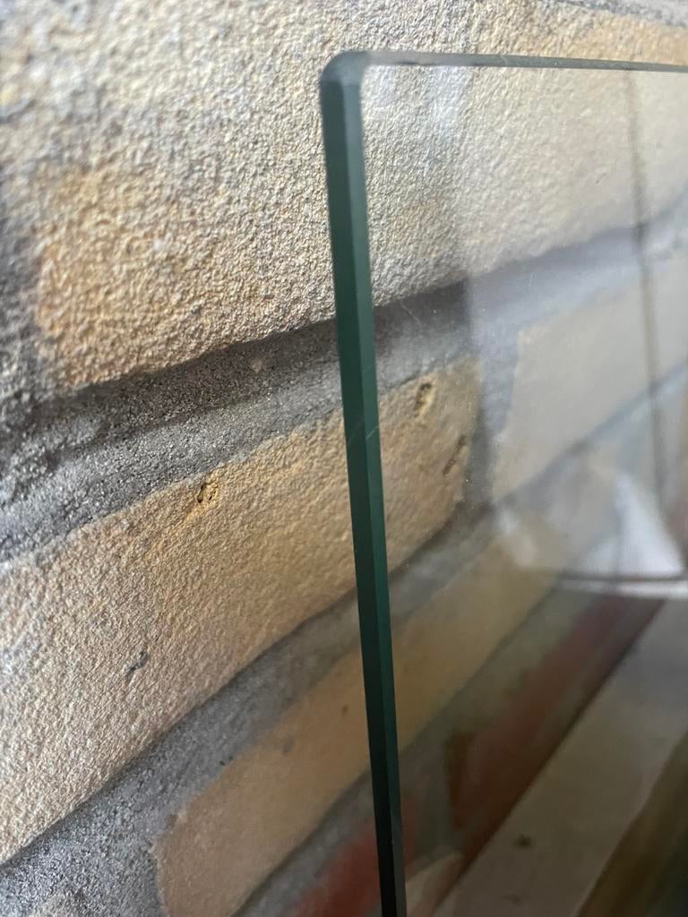 Glas 6 mm dik, Minder dan 80 cm, Ophalen of Verzenden, Zo goed als nieuw, Glasplaat
