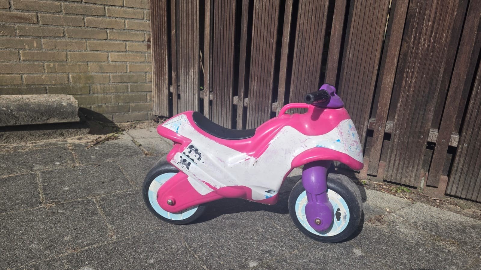 Roze kunstof loopmotor voor peuters, Ophalen, Gebruikt, Overige merken, Motor