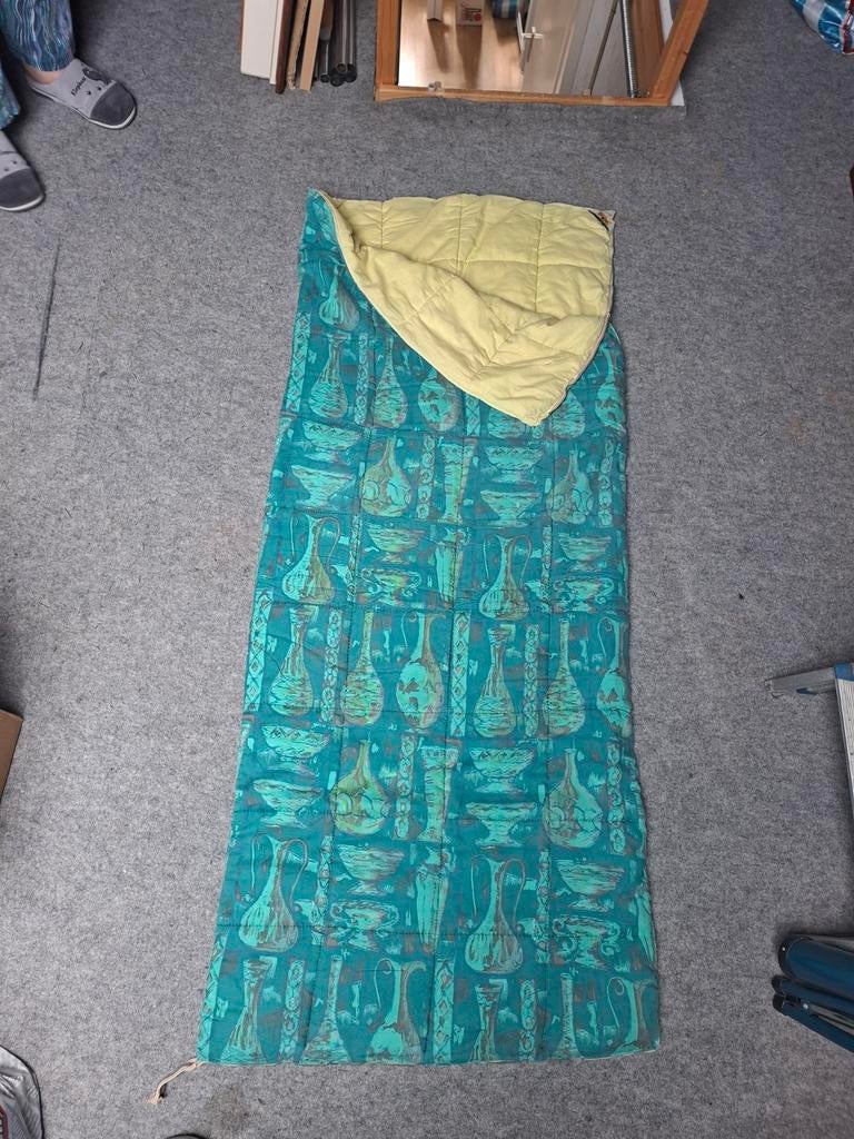 Vintage Dralon slaapzak met uniek patroon, Ophalen of Verzenden, Gebruikt