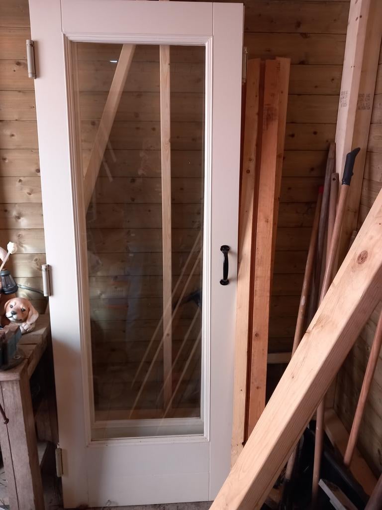 Te koop aangeboden klapdeuren, Ophalen of Verzenden, Glas, Binnendeur, Minder dan 200 cm