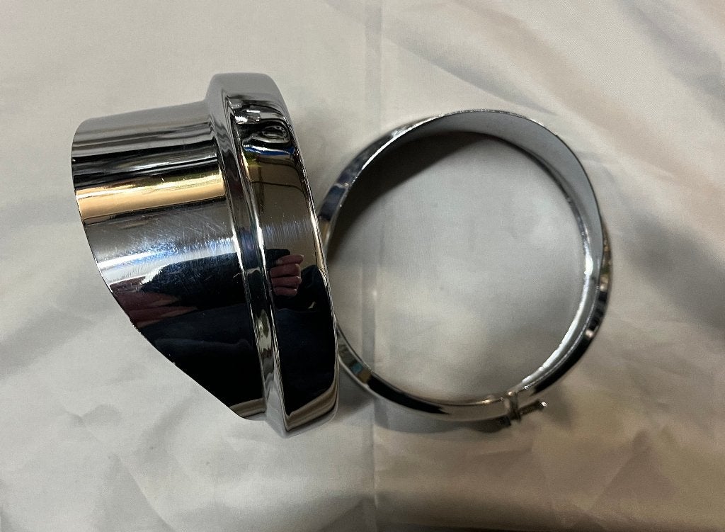 Harley passinglights chroom wimperringen 4 1/2", Ophalen