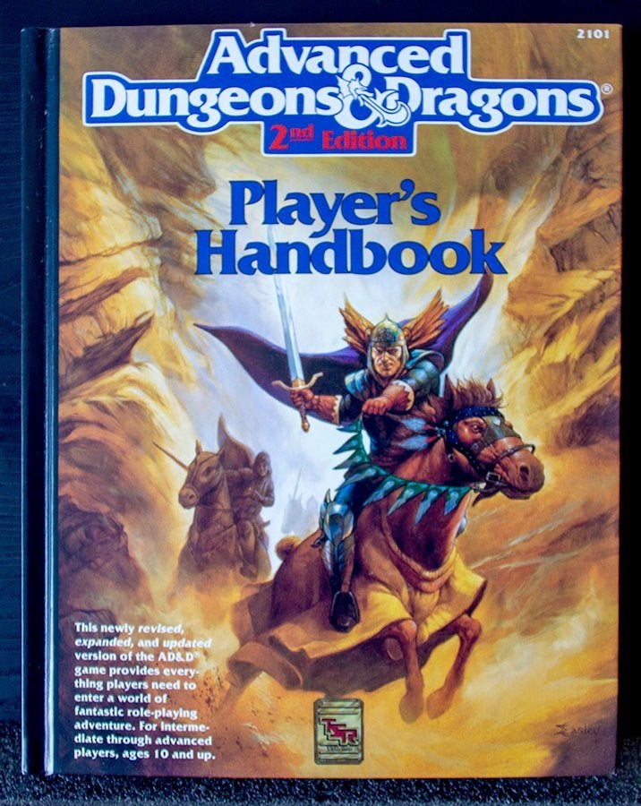 Advanced Dungeon & Dragons 2ndEd-Player's Handbook TSR 1989, Ophalen of Verzenden, Zo goed als nieuw, Overige soorten, Boek of Catalogus
