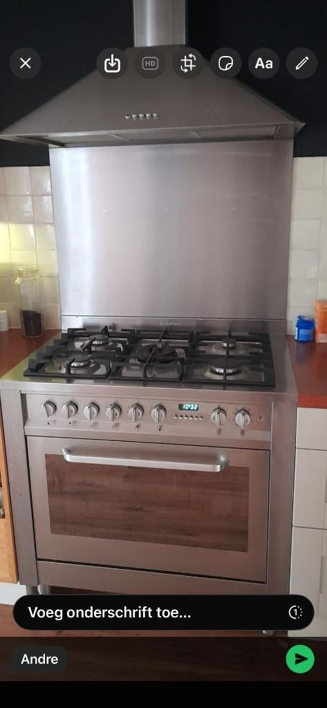 Ariston fornuis schoon garantie bezorging mogelijk, Warmhoudplaat, 60 cm of meer, Ophalen of Verzenden, Zo goed als nieuw