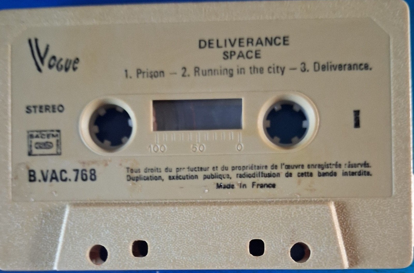 Deliverance , Space. 1977. Cassette bandje., Verzamelen, Ophalen, Gebruikt, Overige typen