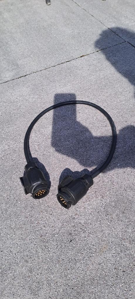 Verloopkabel 13 polige stekker. 2x "mannetje"., Ophalen
