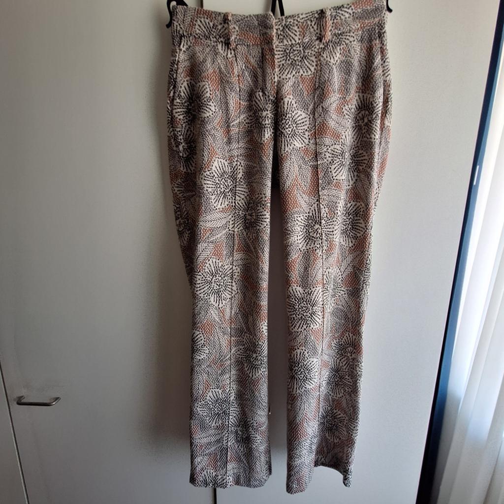 Caroline Biss pantalon all over print mt 36/38, Overige kleuren, Ophalen of Verzenden, Zo goed als nieuw, Maat 36 (S)