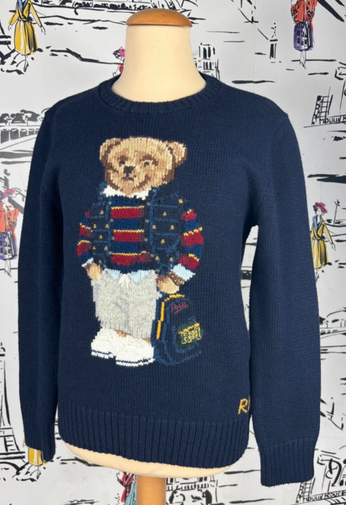 Ralph Lauren kleding maat 10-12: trui blazer beer overhemd, Verzenden, Trui of Vest, Zo goed als nieuw, Ralph Lauren