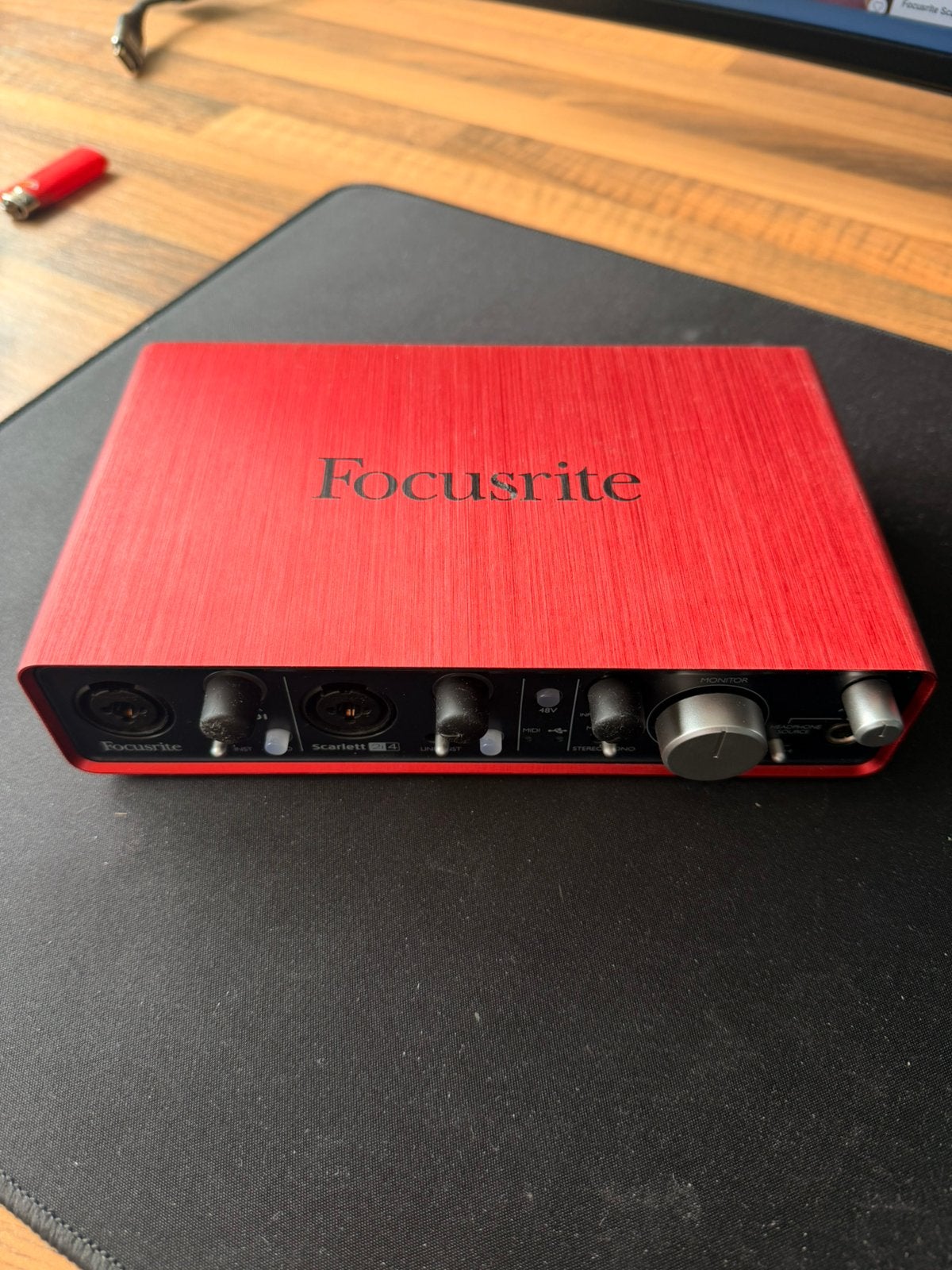Focusrite Scarlett 2i4 2nd Gen, Computers en Software, Geluidskaarten, Ophalen of Verzenden, Zo goed als nieuw