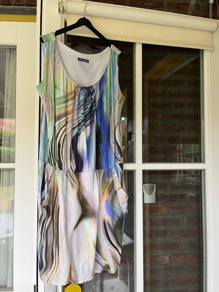 Jane Lushka mouwloos jurkje, maat XL, Kleding | Dames, Maat 46/48 (XL) of groter, Zo goed als nieuw, Jane Lushka, Boven de knie