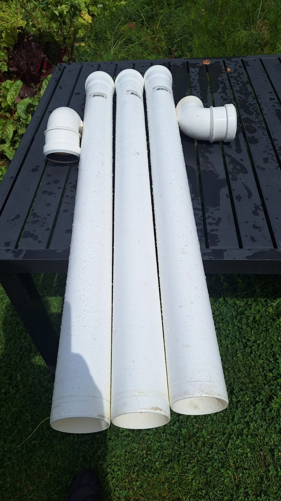 Ubbink Rolux PP80 buis en bochten, Ophalen, Pvc, 2 tot 4 meter, Zo goed als nieuw