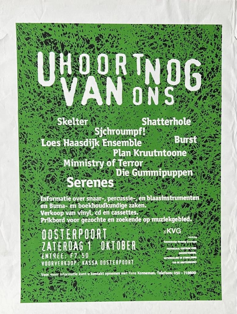 Festival Poster burst die gummipuppen serenes 1994, Gebruikt, Verzenden, Onbekend, Onbekend