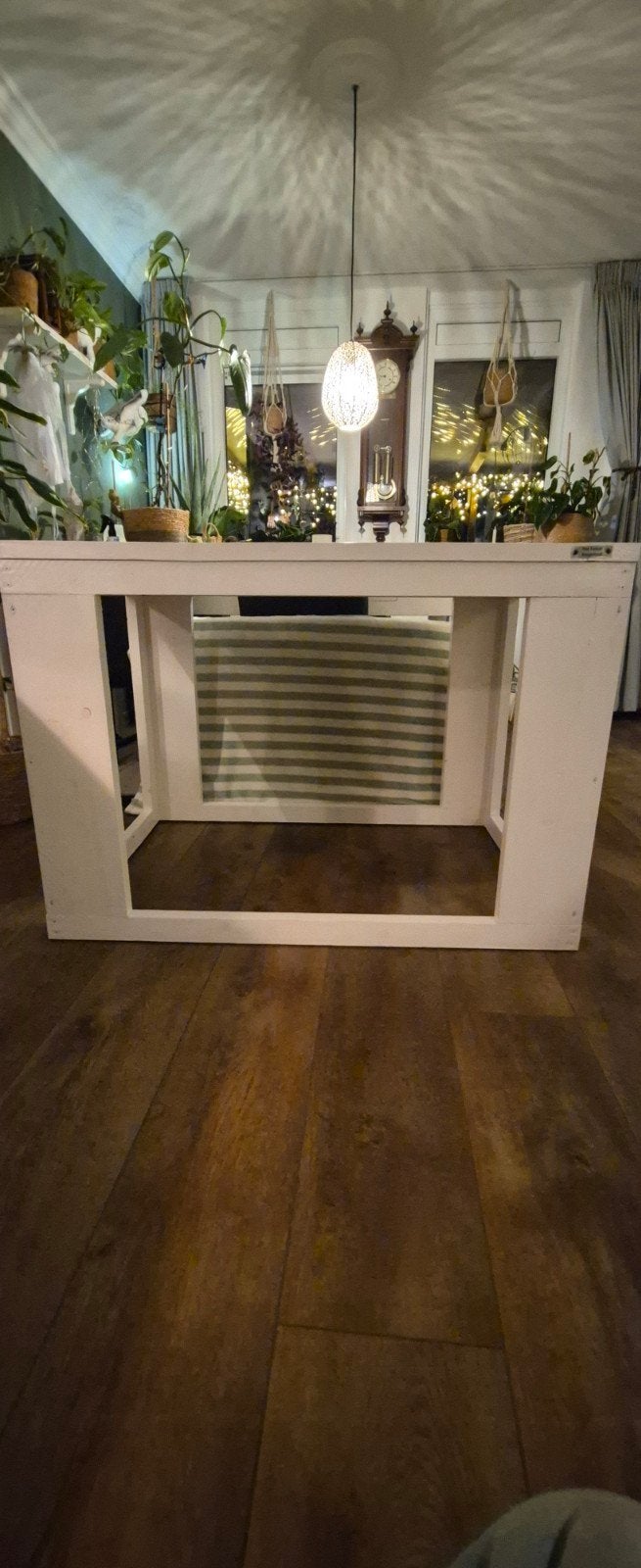 Steigerhouten ombouw hondenbench van Piet Parkiet, Dieren en Toebehoren, Ophalen, Gebruikt