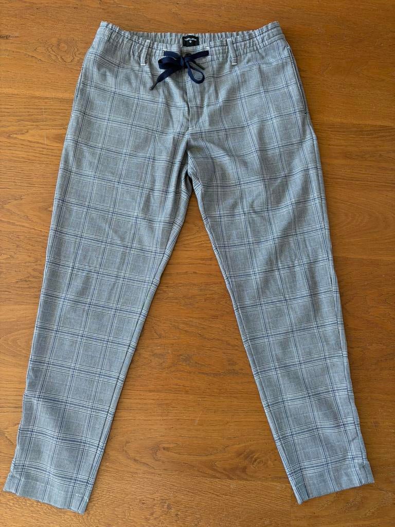 Strellston heren pantalon geruit maat 33/32, Ophalen of Verzenden, Zo goed als nieuw, Blauw