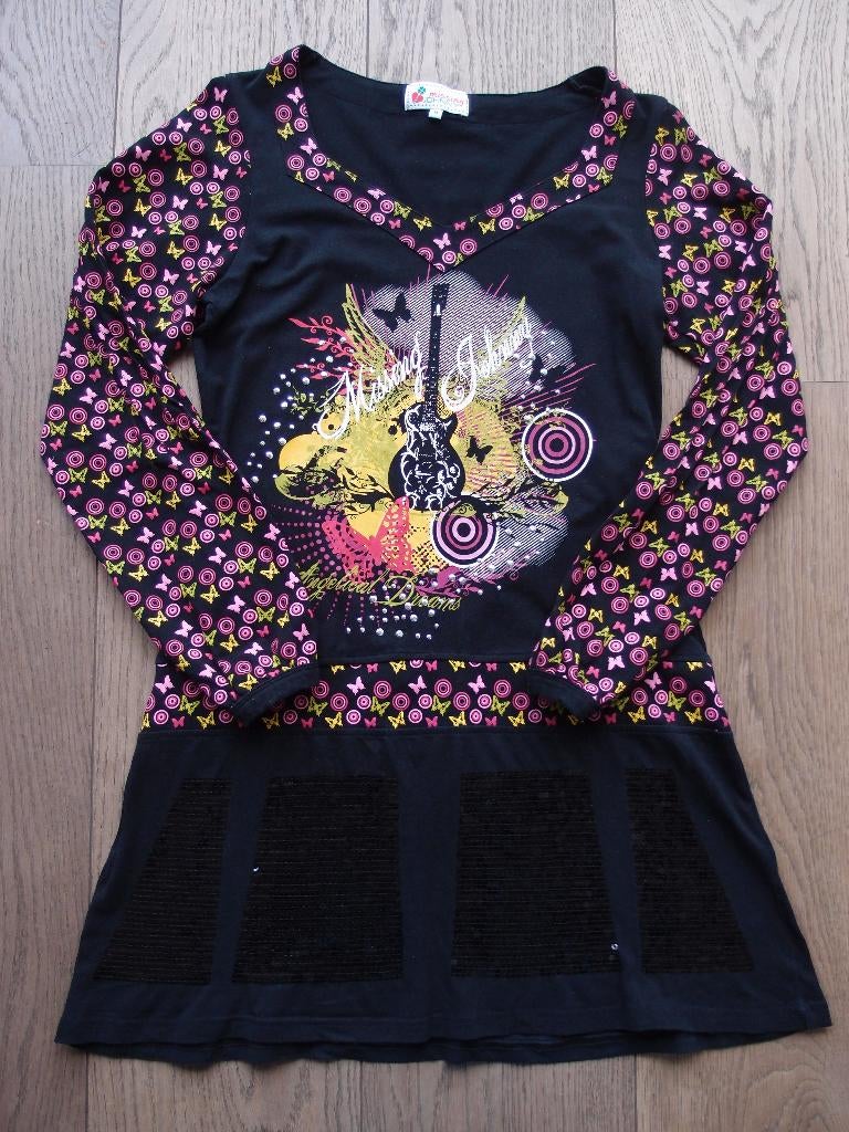 Erg mooie dames of meisjes tuniek van Missing Johnny maat M, Kleding | Dames, Maat 38/40 (M), Zwart, Ophalen of Verzenden, Zo goed als nieuw