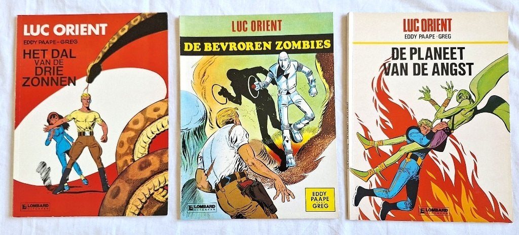 Stripboeken Luc Oriënt, Gelezen, Verzenden, Eddy Paape-Greg, Meerdere stripboeken