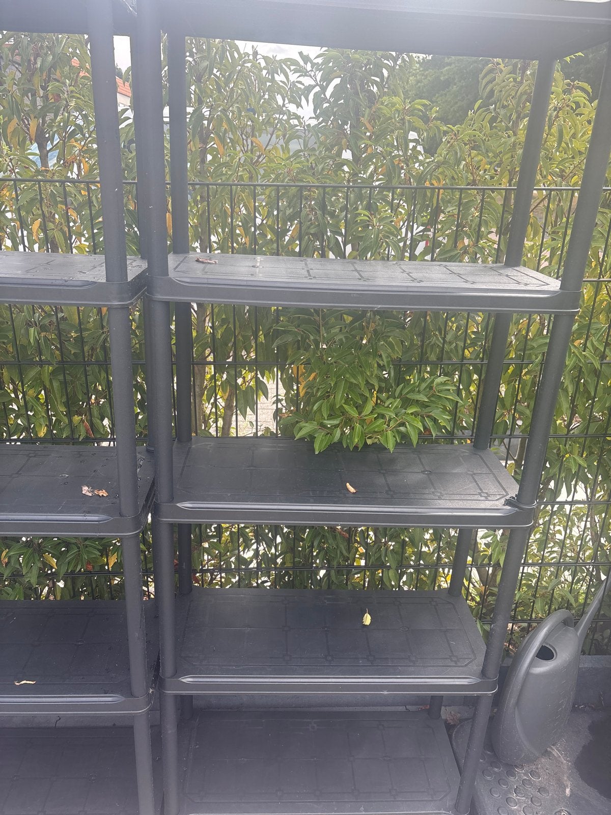 Zwarte kunststof stellingkast (2 stuks), Ophalen, Zo goed als nieuw