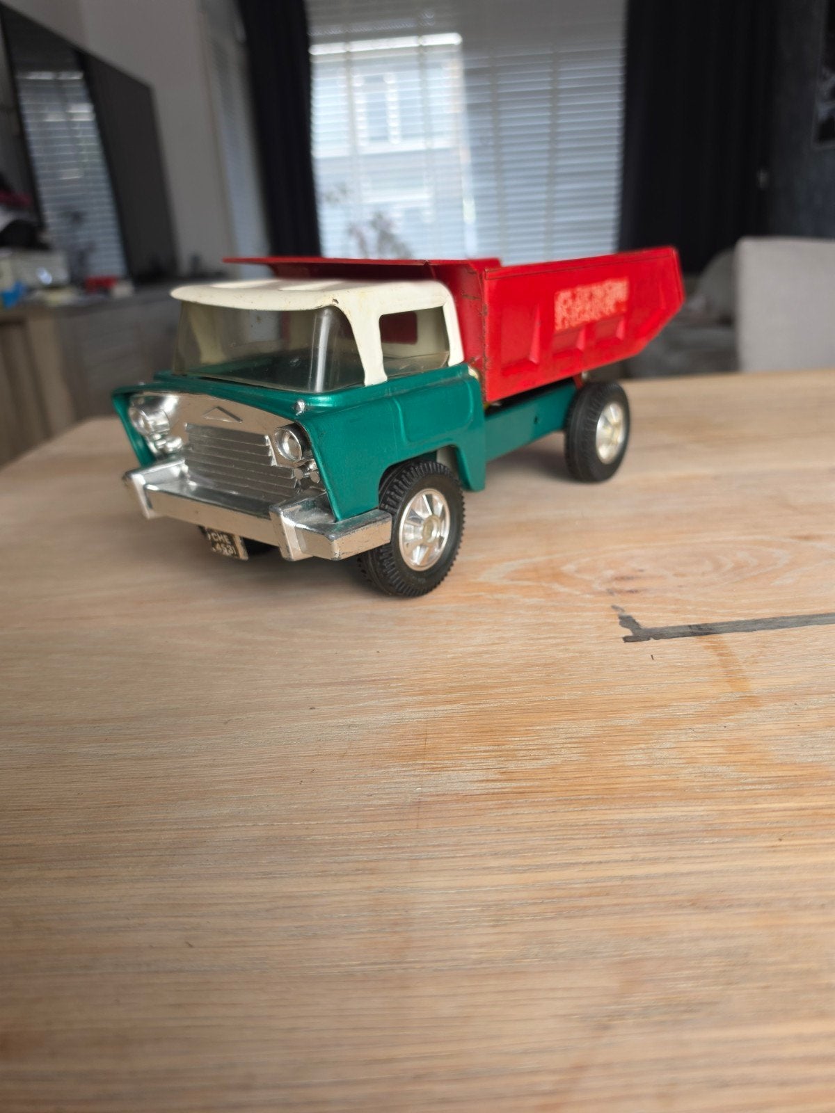 Vintage Tri-ang kiepwagen / vrachtwagen – Made in England –, Ophalen of Verzenden, Gebruikt